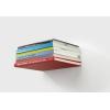UUmbra Conceal, Sturdy Metal Floating Bookshelf for Wall (Set of 3 – Large), Silver (1005073-560)(White)
