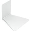 UUmbra Conceal, Sturdy Metal Floating Bookshelf for Wall (Set of 3 – Large), Silver (1005073-560)(White)