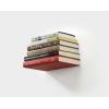 UUmbra Conceal, Sturdy Metal Floating Bookshelf for Wall (Set of 3 – Large), Silver (1005073-560)(White)