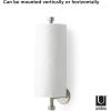 Umbra – 1009237-410 Cappa Paper Towel Holder – Modern Under Cabinet or Wall Mount Dispenser (Horizontal or Vertical), 14″ L x 4″ W x 2.6″ H, Nickel (Pack of 2)(Nickel)