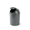 Umbra 1.25 Gallon Mini Waste Can with Removable Swing-Top Lid – Small Garbage Bin for Kitchen, Bathroom, Bedroom, Office – Compact Trash Can Fit Under Tables & Counters – Linen(Dark Grey)
