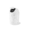 Umbra 1.25 Gallon Mini Waste Can with Removable Swing-Top Lid – Small Garbage Bin for Kitchen, Bathroom, Bedroom, Office – Compact Trash Can Fit Under Tables & Counters – Linen(White Marble)