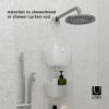 Umbra Bask Hanging Shower Caddy, Bathroom Storage and Organizer for Shampoo, Conditioner, Bath Supplies and Accessories, White