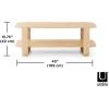 Umbra Bellwood Coffee Table with Storage, Natural(Grey)