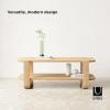 Umbra Bellwood Coffee Table with Storage, Natural(Grey)