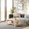 Umbra Bellwood Coffee Table with Storage, Natural(Grey)