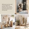 Umbra Bellwood Garment Rack Clothes Stand for Clothing, Coats, Dresses, with Shelf for Shoes and Accessories, White/Natural(White/Natural)