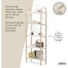 Umbra Bellwood Over-The-Toilet Shelf for Bathroom or Powder Room, White/Natural(White/Natural)