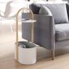 Umbra Bellwood Side Table with Storage and Cable Management, White(White)