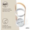 Umbra Bellwood Umbrella Stand, White/Natural(White/Natural)