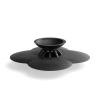 Umbra Bloom Drain Stop and Hair Catcher – Dual Purpose Bathtub Drain Strainer and Stopper with Decorative Floral Design, Anti-Clog Bathroom Accessory for Tubs and Showers – Surf(Black)