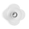 Umbra Bloom Drain Stop and Hair Catcher – Dual Purpose Bathtub Drain Strainer and Stopper with Decorative Floral Design, Anti-Clog Bathroom Accessory for Tubs and Showers – Surf(White)