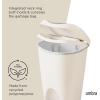 Umbra Brim Kitchen Trash Can 13 Gallon (50L) Waste Bin with Lid, Sand
