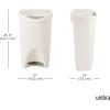 Umbra Brim Kitchen Trash Can 13 Gallon (50L) Waste Bin with Lid, Sand