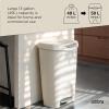 Umbra Brim Kitchen Trash Can 13 Gallon (50L) Waste Bin with Lid, Sand