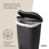 Umbra Brim Step On Trash Can(Black)