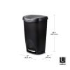 Umbra Brim Step On Trash Can(Black)