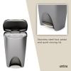 Umbra Brim Step On Trash Can(Nickel)