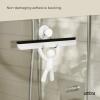 Umbra Buddy Bathroom Squeegee for Shower, Mirror, Window – Adhesive Storage Hook Included