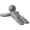 Umbra Buddy Door Stop, Heavy-Duty and Flexible, Soft-Touch Finish, Protects Your Floors, Grey(2-Pack)