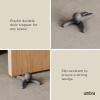 Umbra Buddy Door Stop, Heavy-Duty and Flexible, Soft-Touch Finish, Protects Your Floors, Grey(2-Pack)