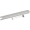 Umbra Cappa, 1-1/4” Adjustable Curtain Rod for Windows – 72 to 144” Drapery Rod, Nickel & 242731-782-REM Basic Curtain Drapery Holdback for Window, Silver/Nickel 5 x 4.8 x 2.8 inches