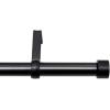 Umbra Cappa 1-1/4” Adjustable Curtain Rod for Windows in Single or Double, 36 to 72-Inches, Nickel