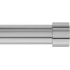 Umbra Cappa Double Curtain Rod, Includes 2 Matching Finials, Brackets & Hardware, 36 to 66-Inch, Nickel & Cappa 1-Inch Curtain Rod, Includes 2 Matching Finials, Brackets & Hardware, 66 to 120-Inches