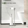Umbra Cappa Toilet Paper Stand with Reserve, Free-Standing Storage Solution for Bathroom, Nickel(Nickel)