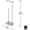 Umbra Cappa Toilet Paper Stand with Reserve, Free-Standing Storage Solution for Bathroom, Nickel(Nickel)