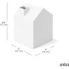 Umbra Casa Tissue Box Cover – Adorable House Shaped Square Tissue Box Holder for Bathroom, Bedroom or Office, White(White)