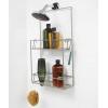 Umbra Cubiko Metal Shower Caddy, Hangs Over the Shower Head, Black(Gray)