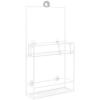 Umbra Cubiko Metal Shower Caddy, Hangs Over the Shower Head, Black(White)