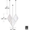 Umbra Dima Mirrors, Set of 3, Trio of Decorative Mirrors(Black)