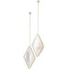 Umbra Dima Mirrors, Set of 3, Trio of Decorative Mirrors(Brass)