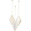 Umbra Dima Mirrors, Set of 3, Trio of Decorative Mirrors(Brass)