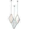 Umbra Dima Mirrors, Set of 3, Trio of Decorative Mirrors(Titanium)