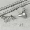 Umbra Ella Curtain 36 to 72 inches Metal Rod, Silver(1″)