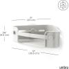 Umbra Flex Adhesive Shower Corner Shelf for Bathroom, White(Grey)
