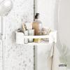 Umbra Flex Adhesive Shower Corner Shelf for Bathroom, White(White)