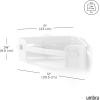 Umbra Flex Adhesive Shower Corner Shelf for Bathroom, White(White)