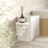 Umbra Flex Adhesive Toilet Paper Holder & Shelf, White