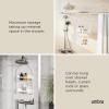 Umbra Flex Hanging Shower Caddy with 2 Shelves, Bathtub Shelf and Bathroom Organizer, White(White)