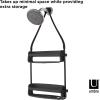 Umbra Flex Shower Storage Accessories with Patented Gel-Lock Technology Suction Cup, Black(Black)
