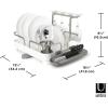 Umbra Holster Dish Rack– Molded Plastic Dish Drying Rack with Drainage Spout, White(White)