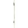 Umbra Hub Round Wall Mirror with Rubber Frame, Modern Style for Bathroom, Entryway, Living Room and More, 18-Inch, Black(Brass)