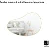 Umbra Hubba Pebble Mirrors(Brass)
