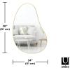Umbra Hubba Pebble Mirrors(Brass)