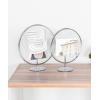 Umbra Infinity Picture Frame, Floating Photo Display for Desk or Wall, 5X7, MAT BRAS(Chrome)