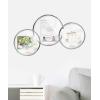 Umbra Infinity Picture Frame, Floating Photo Display for Desk or Wall, 5X7, MAT BRAS(Chrome)